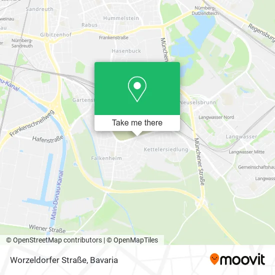Карта Worzeldorfer Straße
