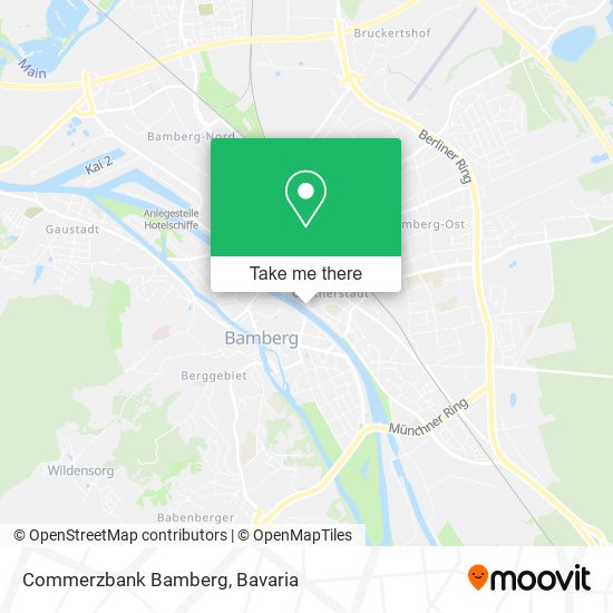 Commerzbank Bamberg map