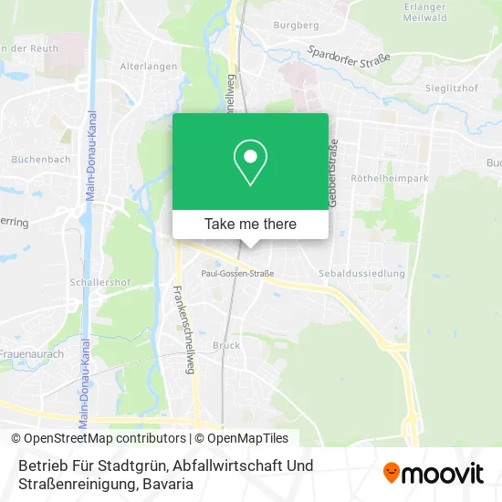 Карта Betrieb Für Stadtgrün, Abfallwirtschaft Und Straßenreinigung