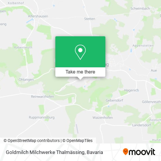 Goldmilch Milchwerke Thalmässing map