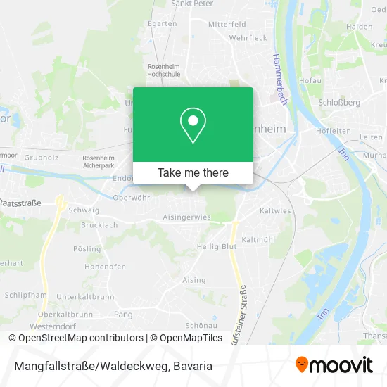 Карта Mangfallstraße/Waldeckweg