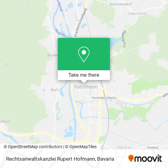 Карта Rechtsanwaltskanzlei Rupert Hofmann