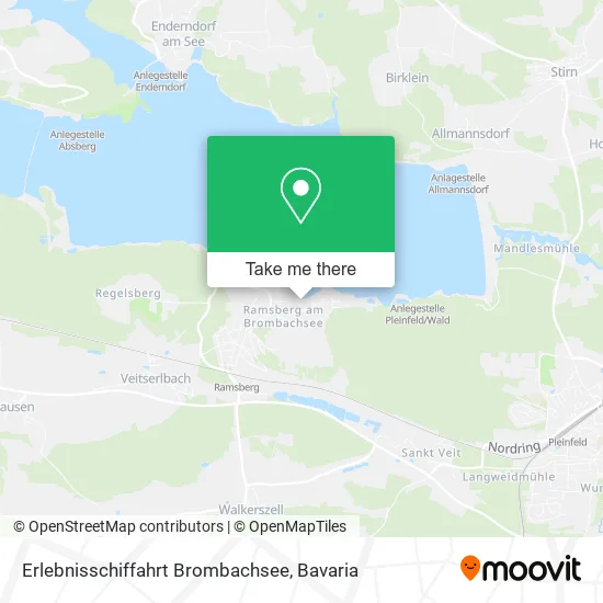 Карта Erlebnisschiffahrt Brombachsee