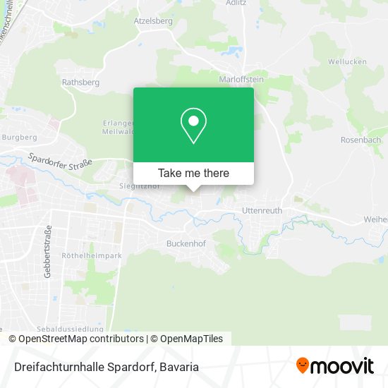 Dreifachturnhalle Spardorf map