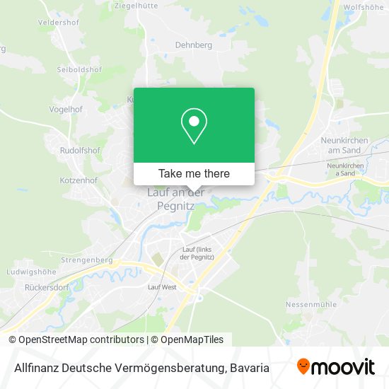 Allfinanz Deutsche Vermögensberatung map