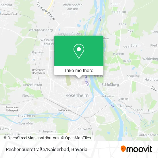 Карта Rechenauerstraße/Kaiserbad