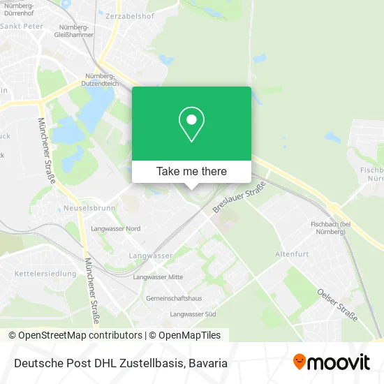 Карта Deutsche Post DHL Zustellbasis