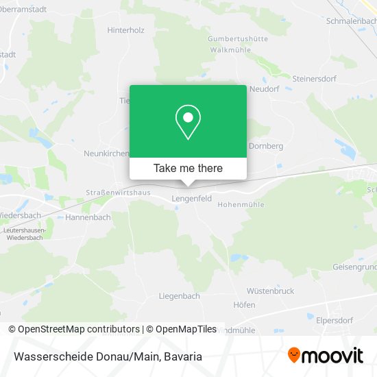 Карта Wasserscheide Donau/Main