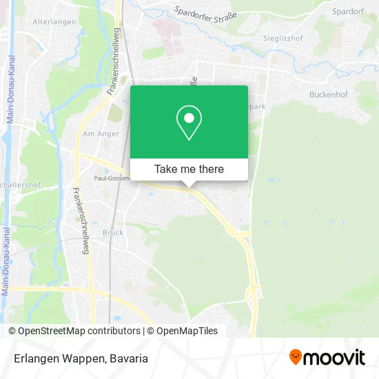 Карта Erlangen Wappen
