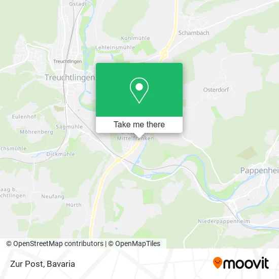 Карта Zur Post