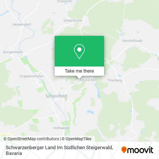 Schwarzenberger Land Im Südlichen Steigerwald map