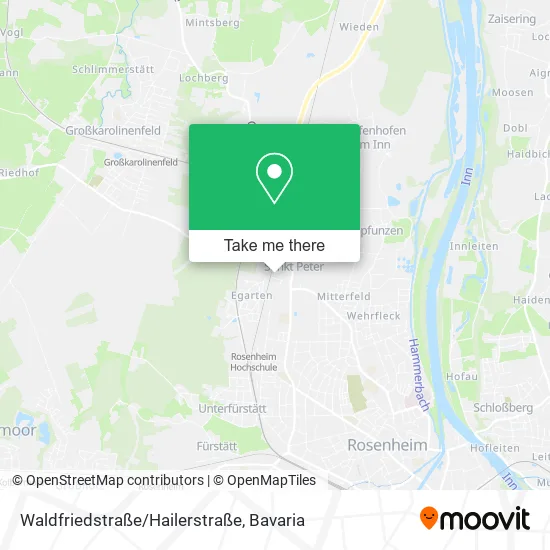 Карта Waldfriedstraße/Hailerstraße