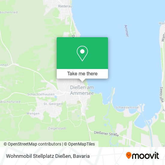 Wohnmobil Stellplatz Dießen map