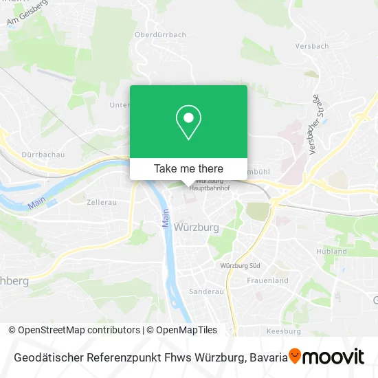 Карта Geodätischer Referenzpunkt Fhws Würzburg