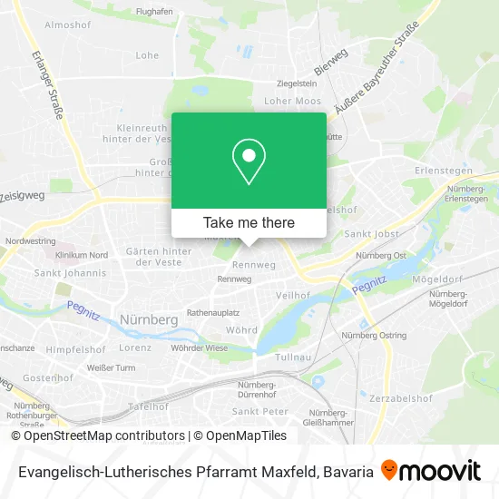 Карта Evangelisch-Lutherisches Pfarramt Maxfeld