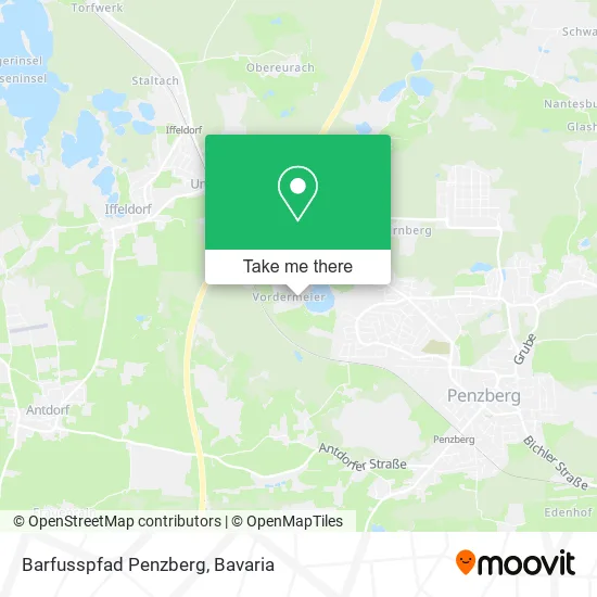 Карта Barfusspfad Penzberg
