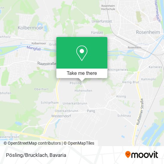 Pösling/Brucklach map