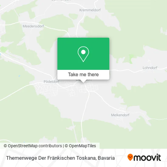 Карта Themenwege Der Fränkischen Toskana