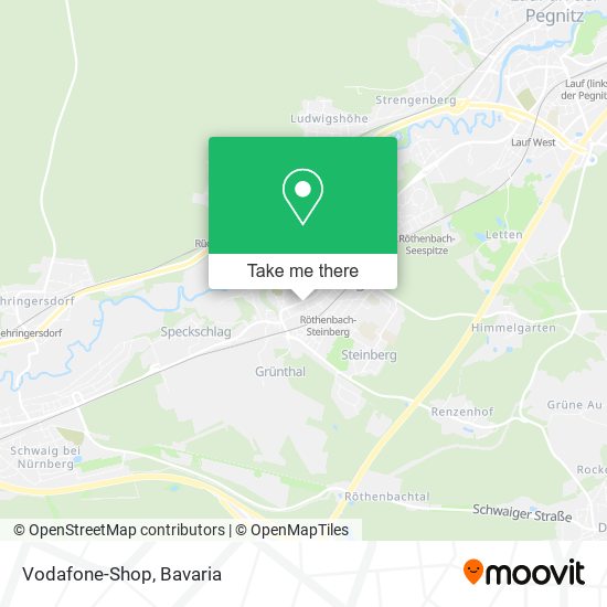 Vodafone-Shop map