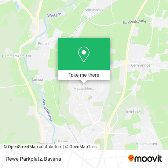 Карта Rewe Parkplatz