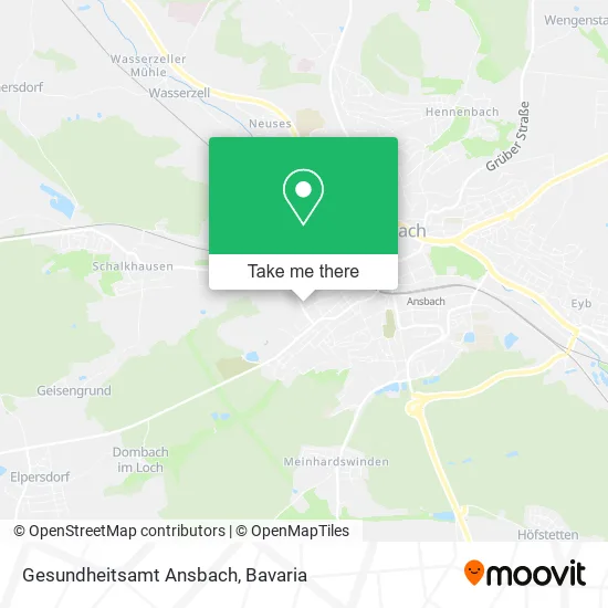 Карта Gesundheitsamt Ansbach