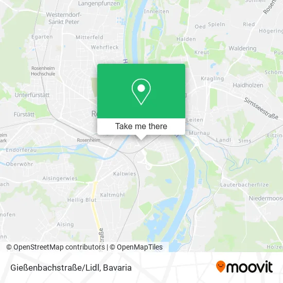 Карта Gießenbachstraße/Lidl