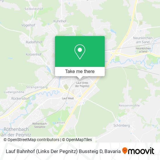 Lauf Bahnhof (Links Der Pegnitz) Bussteig D map