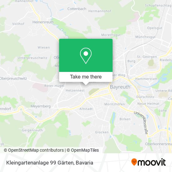 Kleingartenanlage 99 Gärten map