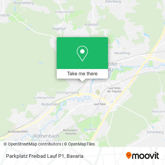Parkplatz Freibad Lauf P1 map
