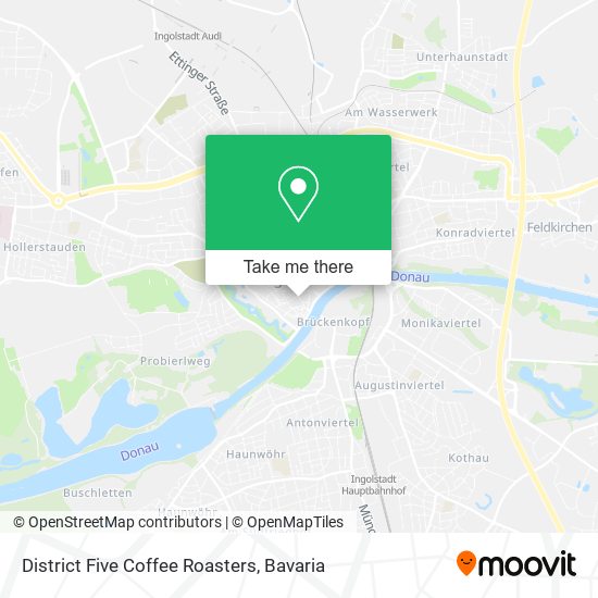 District Five Coffee Roasters map