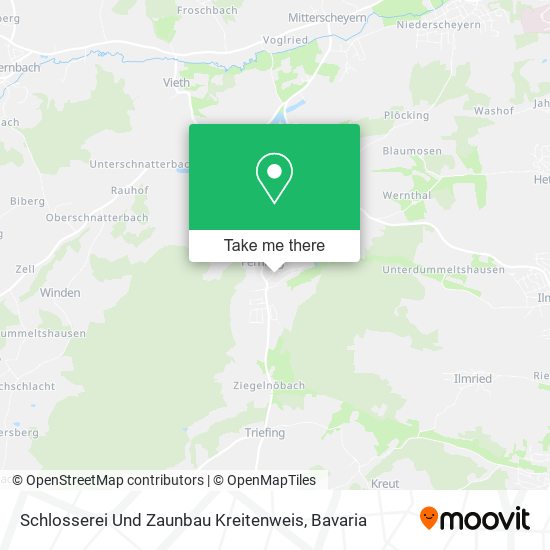 Schlosserei Und Zaunbau Kreitenweis map