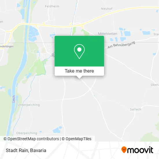 Stadt Rain map