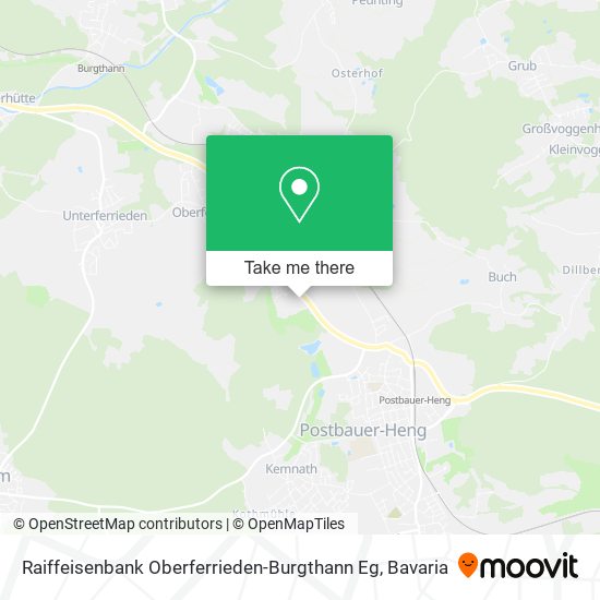 Raiffeisenbank Oberferrieden-Burgthann Eg map