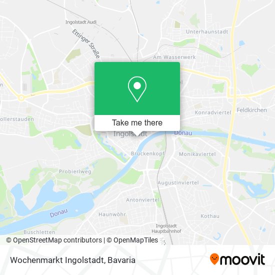 Wochenmarkt Ingolstadt map