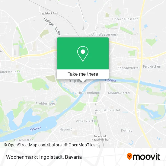 Карта Wochenmarkt Ingolstadt