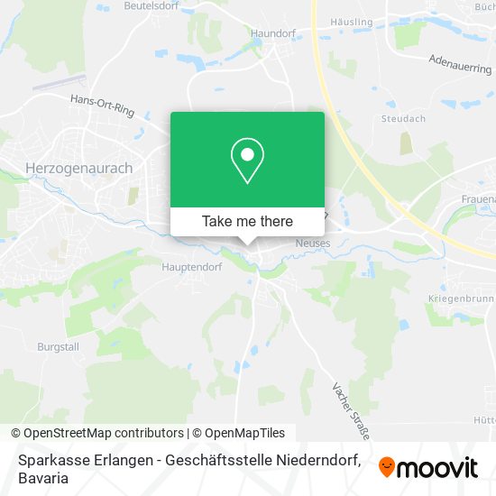 Sparkasse Erlangen - Geschäftsstelle Niederndorf map