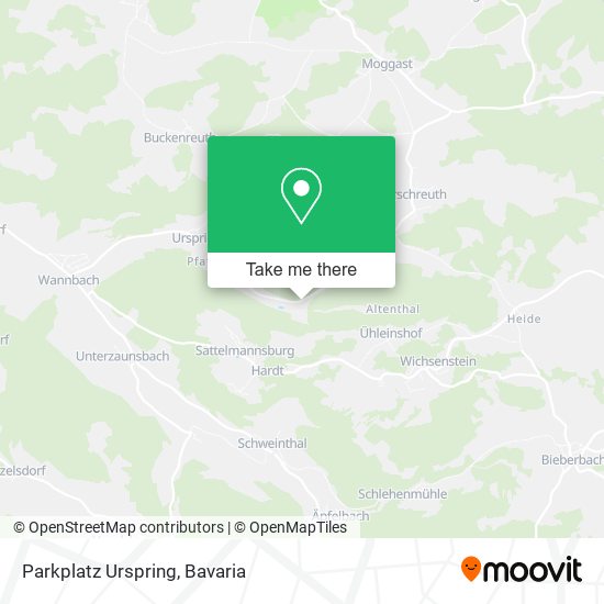 Parkplatz Urspring map