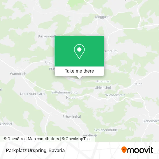 Карта Parkplatz Urspring
