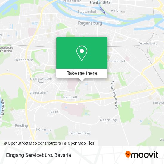 Eingang Servicebüro map