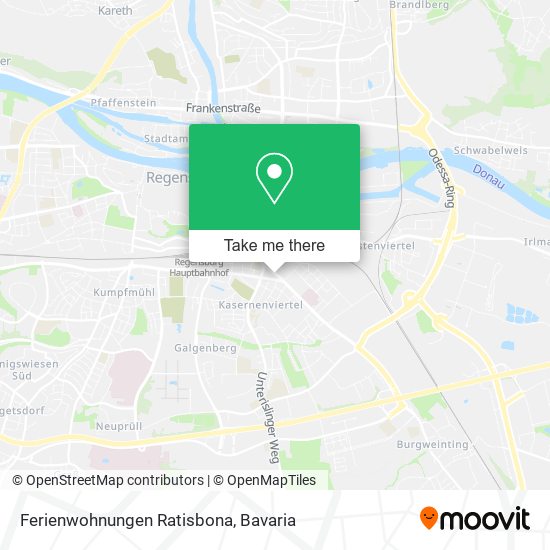 Ferienwohnungen Ratisbona map