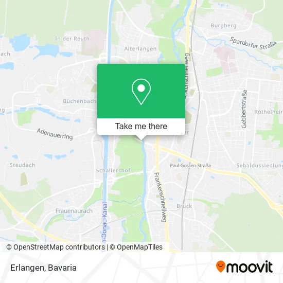 Карта Erlangen