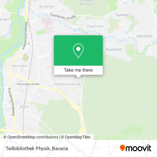Карта Teilbibliothek Physik
