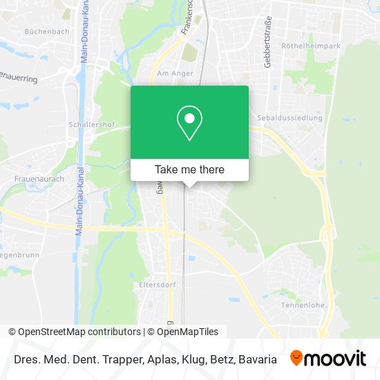 Dres. Med. Dent. Trapper, Aplas, Klug, Betz map