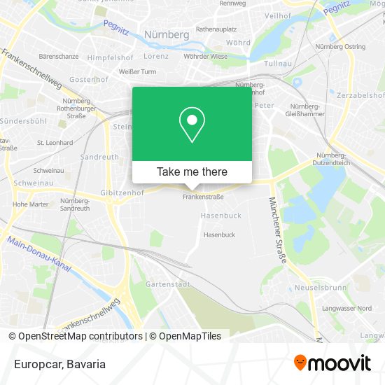 Europcar map