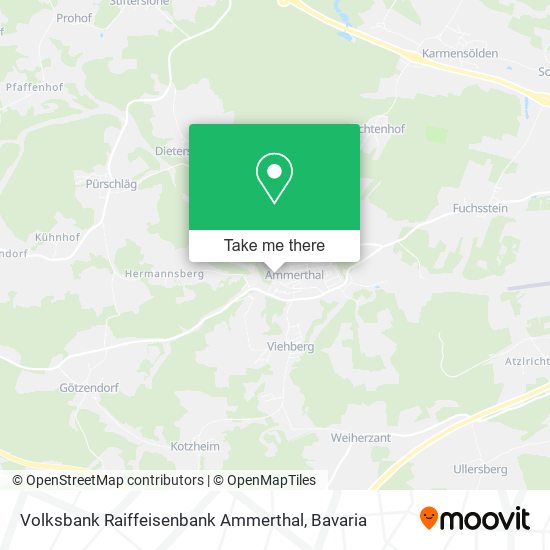 Volksbank Raiffeisenbank Ammerthal map