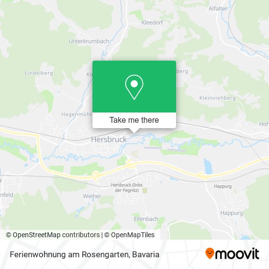Ferienwohnung am Rosengarten map