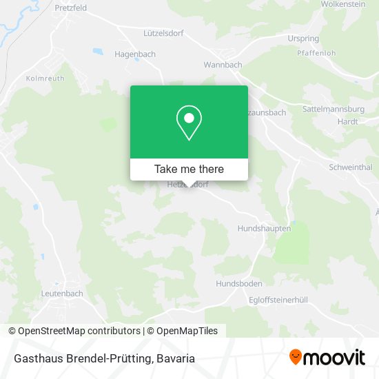 Gasthaus Brendel-Prütting map