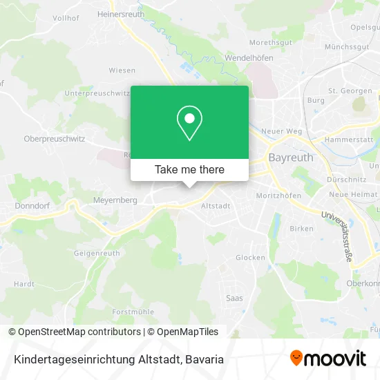 Карта Kindertageseinrichtung Altstadt