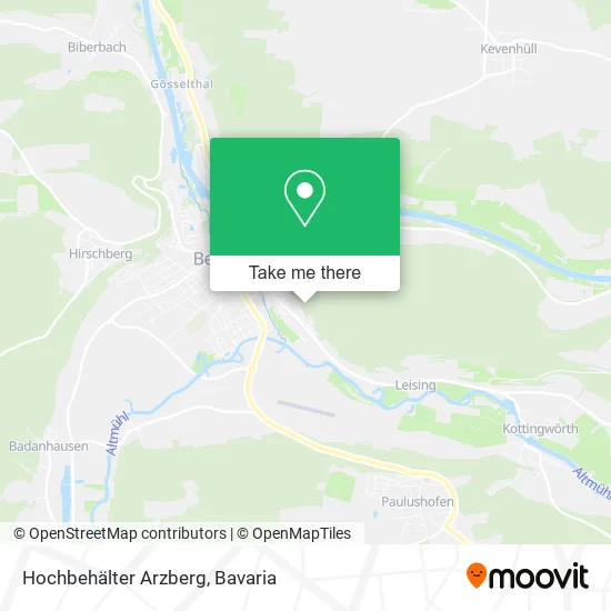 Карта Hochbehälter Arzberg