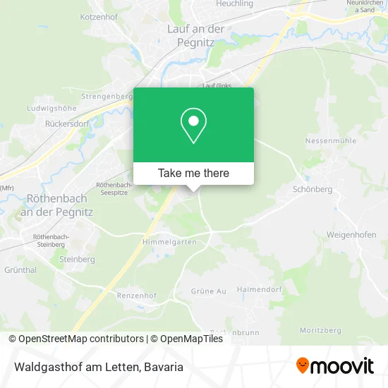 Карта Waldgasthof am Letten